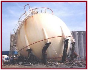 Sphere Collapsed during hydrotesting
