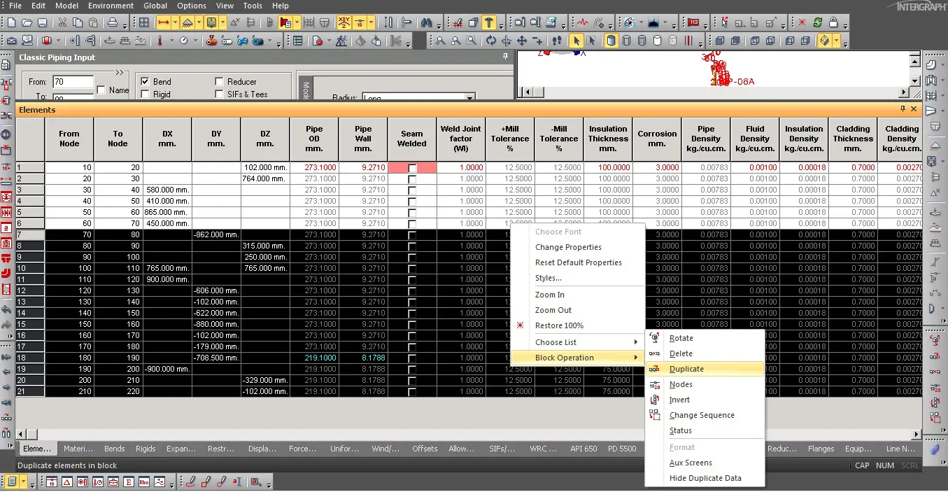 Advantages of using Block Operation in Caesar II What Is Piping