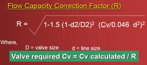 Flow Capacity Correction Factor