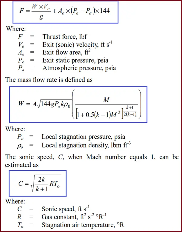 Steam Blowing Thrust Force Calculation