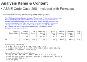Interpretation of External Load On Nozzle Flange using PV Elite & Code ...