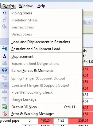 Output results