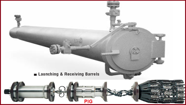 PIG, Launching & Receiving Barrel