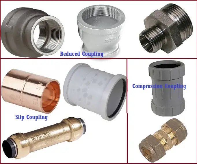 types of couplings plumbing