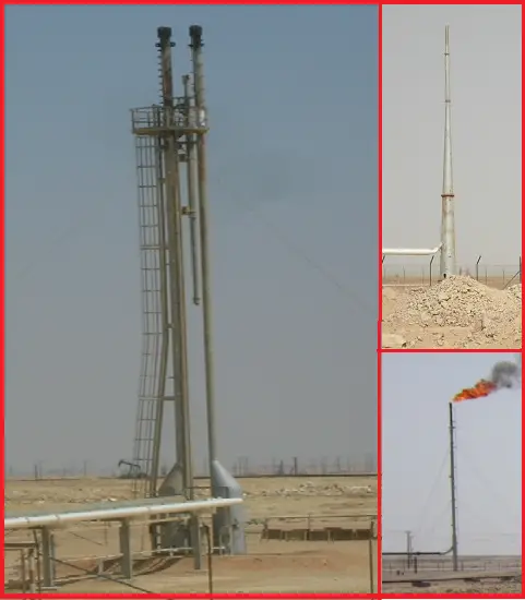 Typical Flare Stack