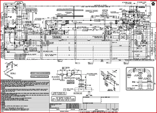 Example of a Piping General Arrangement Drawing