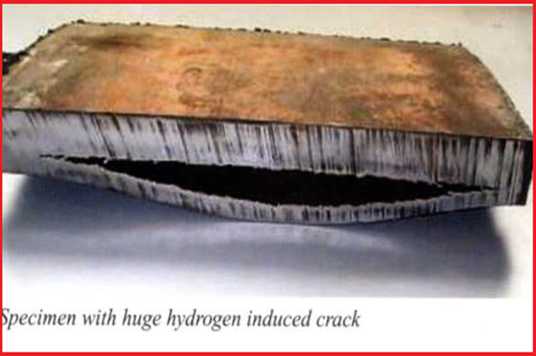 Example of Hydrogen Induced Cracking