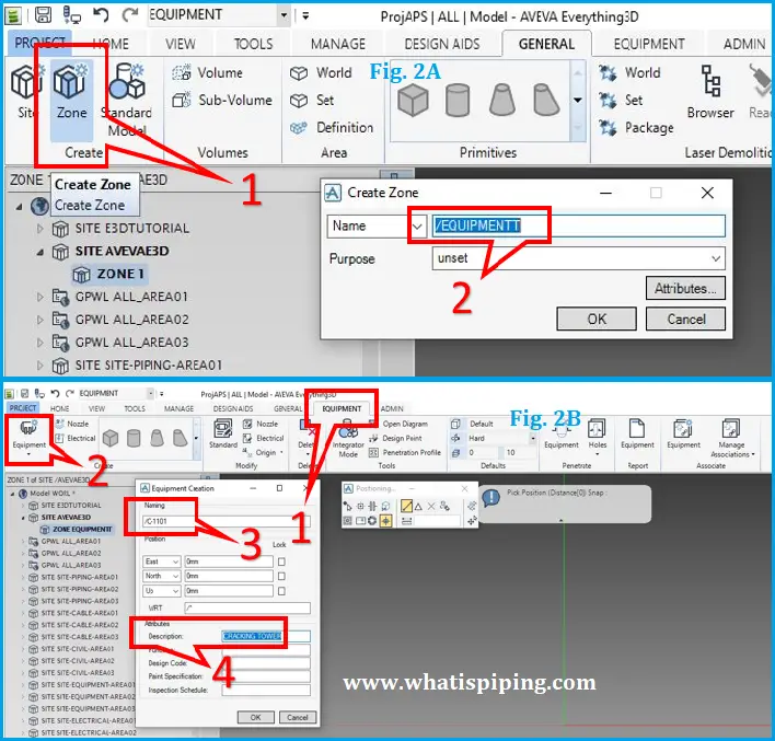 Zone Creation in E3D