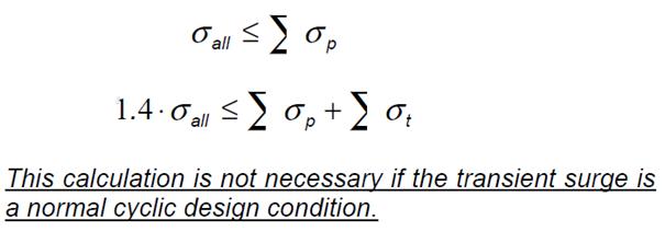 Equations to calculate stresses