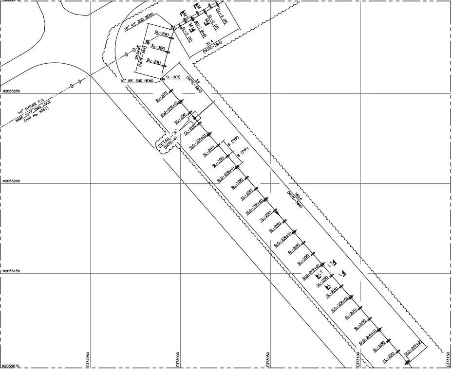 Sample GA for pipeline Stress Analysis