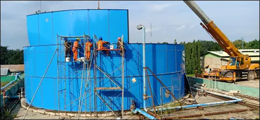 Using Rubber Gaskets in between panels of bolted tanks