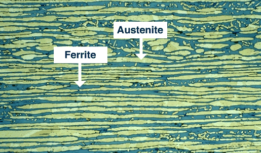 Duplex Stainless Steel Microstructure