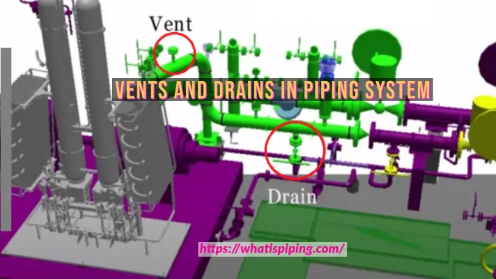 Vents and Drains in Piping System