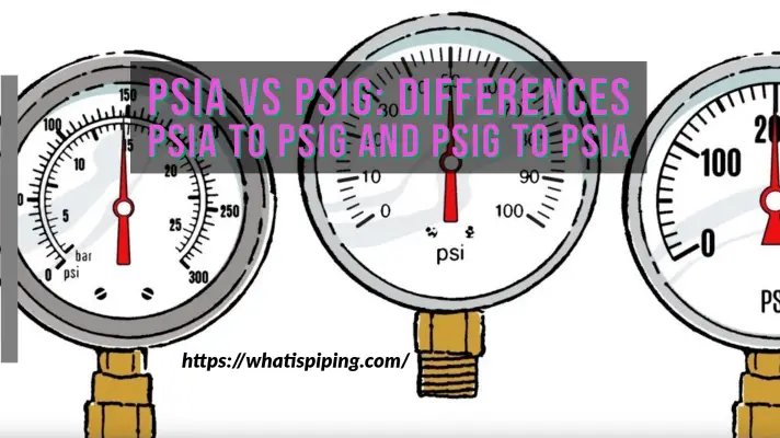 PSIA vs PSIG: Differences | Conversion from PSIA to PSIG and PSIG to PSIA  (With PDF) – What Is Piping