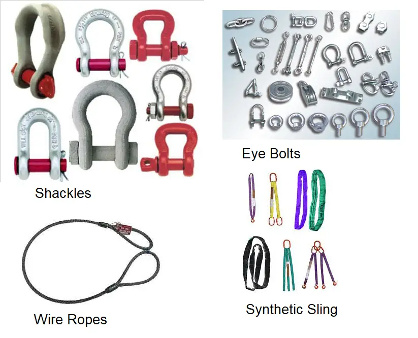 Rigging Equipment-Shackles, Eye Bolt, and Slings
