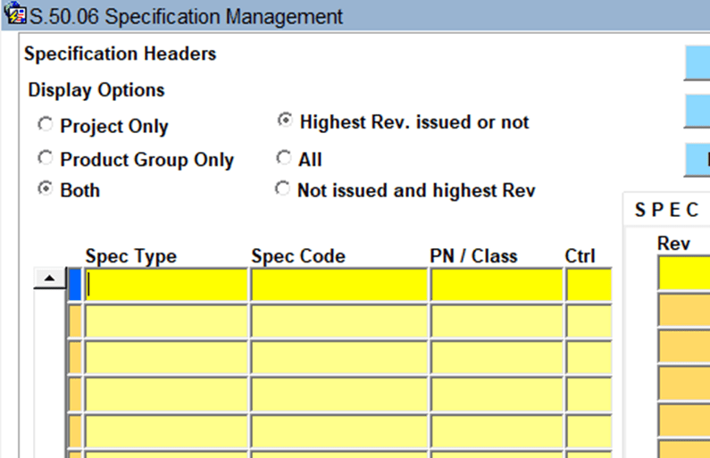 Smart Plant Materials Specification Management