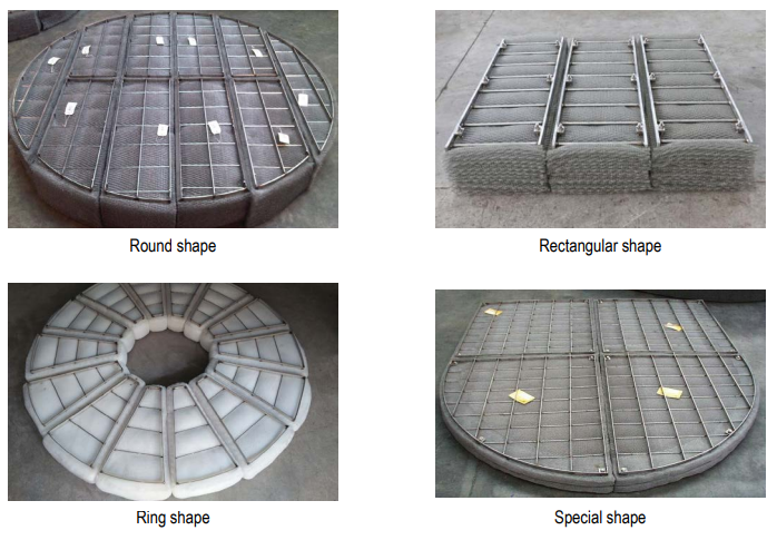 Shapes of Industrial Demister Pads