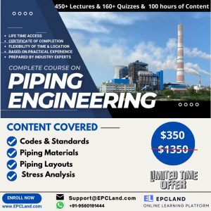Piping Engineering Course