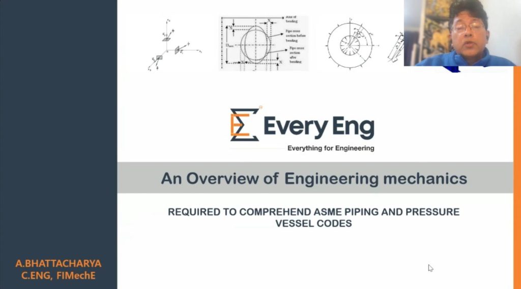 Engineering Mechanics Overview to Comprehend ASME Piping and Pressure Vessel Codes