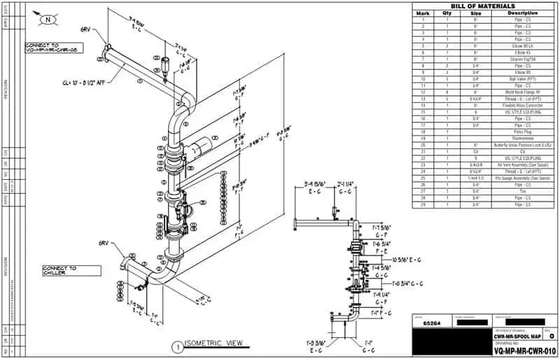 Example of Piping Spool Drawing