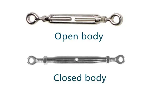 Open Body and Closed Body Turnbuckles